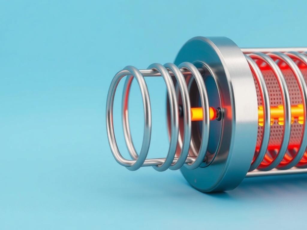 Horizontal photo of the electric heating element Horizontal photo of the electric heating elementфото